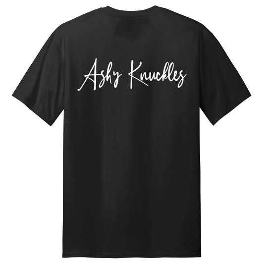 Ashy Knuckles Script Tee (BLACK)